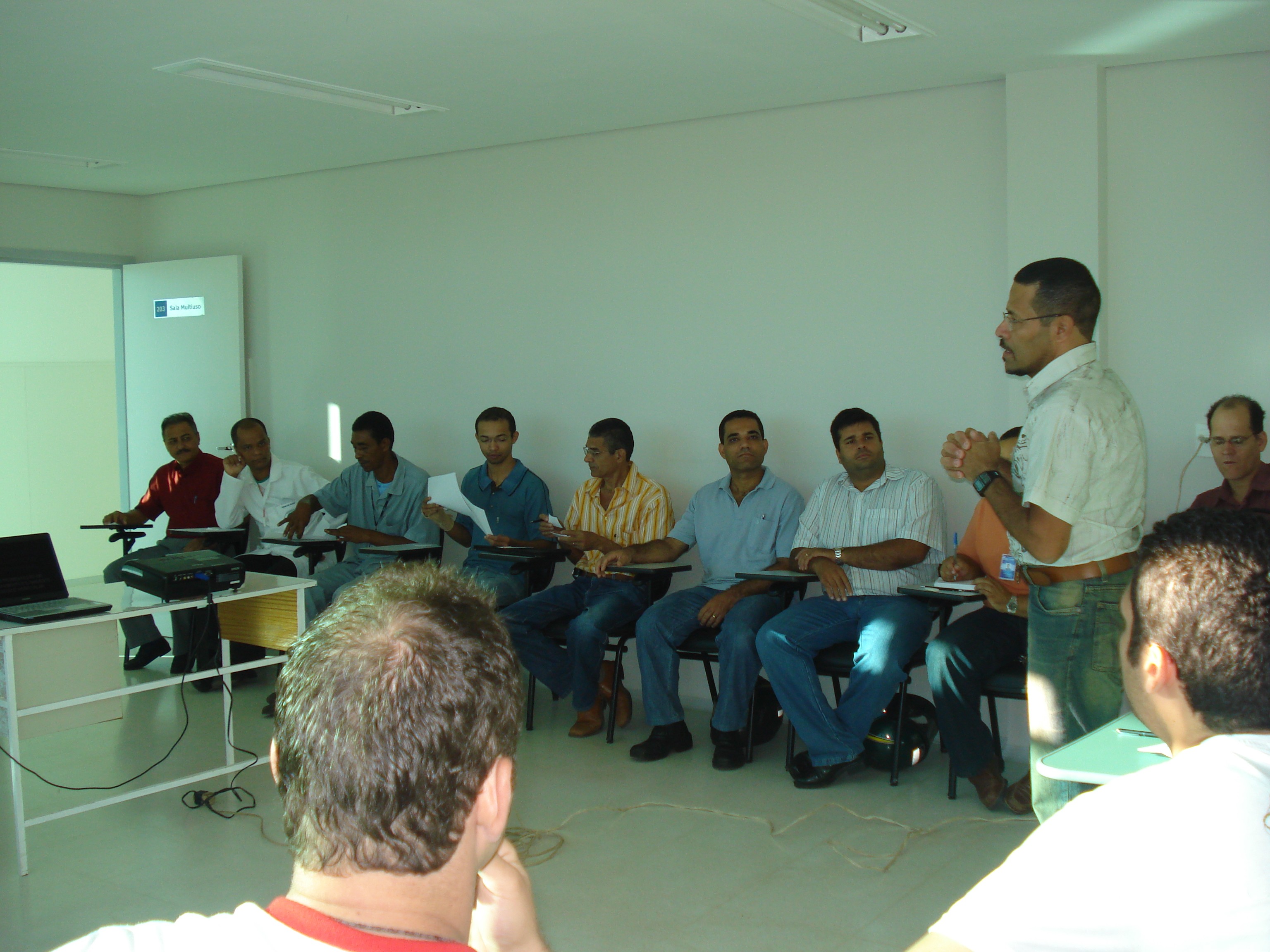 Éber dos Santos, durante aula inaugural