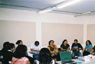 Alunos no primeiro curso oferecido pela Etesppe